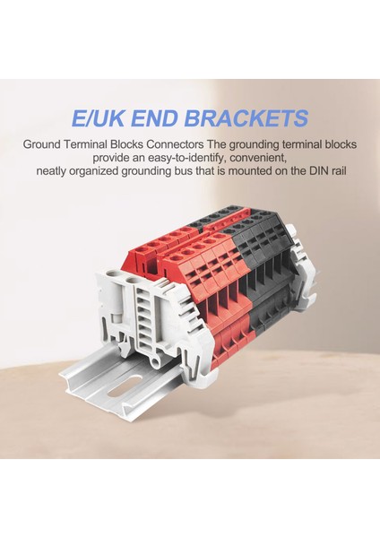 Dın Demiryolu Terminal Blokları Kit Terminal+Zemin Blokları+Alüminyum Rail+End Braketler+Son Kapaklar+Jumper Kitleri (Yurt Dışından) fırsatları