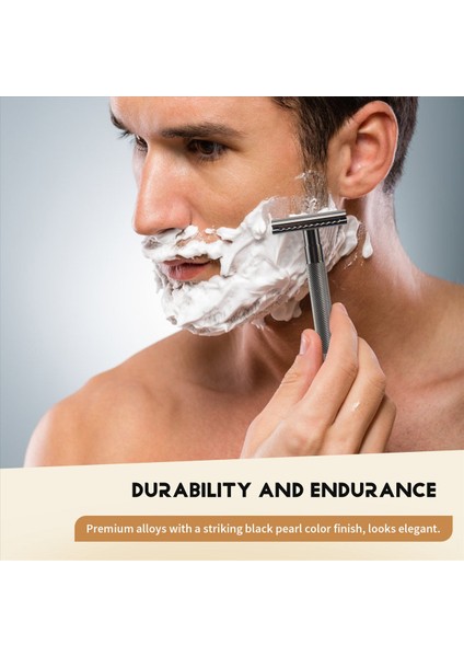 Erkekler Için Güvenlik Çift Kenar Jilet Berber Düz Razor Tutucu Erkek Tıraş Yüzü Tıraş Bıçağı Tıraş Makinesi (Yurt Dışından) indirimleri
