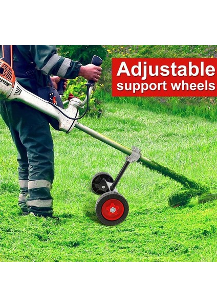 Çim Biçme Makinesi Destek Tekerlek Backpack Weeder Handheld Destek Çerçeve Taşınabilir Destek Tekerlek Çim Biçme Biçerdalığı Yardımcı Çark (Yurt Dışından) fırsatları