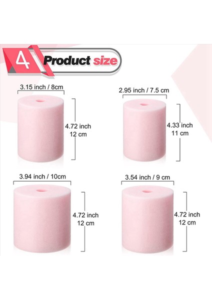 4 Boyutlar 24 Parça Turner Köpük Tumbler 1/2 Inç Pvc Boru Tulumbuda Ekler 10 Oz Ila 40OZ Tüm Tumblers Için Ekler (Yurt Dışından) fırsatları