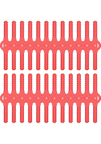 Dize Düzeltici Kafa Bıçakları Değiştirin 24 Adet Plastik Kesici Bıçaklar Kablosuz Çim Düzeltici Için Yedek (Yurt Dışından)