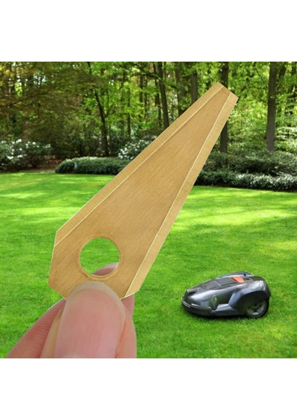 18PCS 49X19X1MM Robot Biçme Biçme Titanyum Değiştirme Bıçağı Bosch Indego Için Anti-Rasta Dayanıklı Biçme Kesici Kurulumu Kolay (Yurt Dışından) modelleri