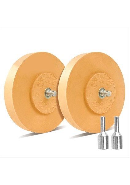 Çıkartma Çıkıştırıcı Silgi Tekerlek Çıkıştırıcı Adaptör 2 Paketle 4 Inç Kauçuk Silgi Tekerleği Matkap Için Çıkarır (Yurt Dışından)