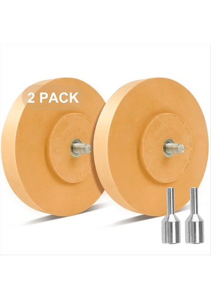Çıkartma Çıkıştırıcı Silgi Tekerlek Çıkıştırıcı Adaptör 2 Paketle 4 Inç Kauçuk Silgi Tekerleği Matkap Için Çıkarır (Yurt Dışından) fiyatları