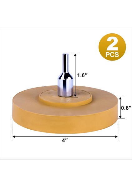 Çıkartma Çıkıştırıcı Silgi Tekerlek Çıkıştırıcı Adaptör 2 Paketle 4 Inç Kauçuk Silgi Tekerleği Matkap Için Çıkarır (Yurt Dışından) modelleri
