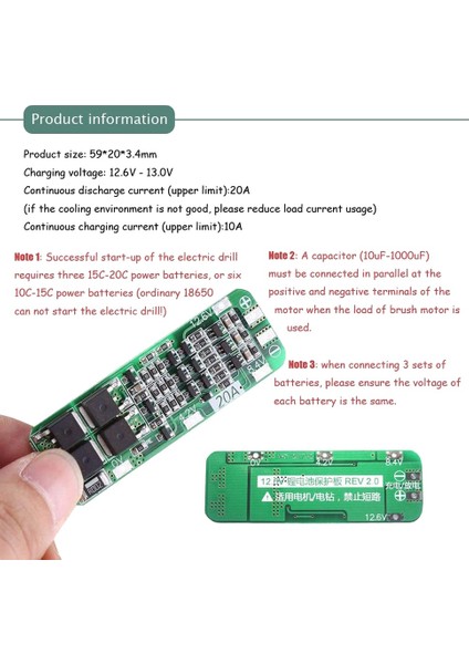 2pcs 3s 20A Bms Lityum Pil 18650 Şarj Cihazı Koruma Kurulu Pcb Bms 12 6V Hücre Şarjı Koruma Modülü (Yurt Dışından) fırsatları