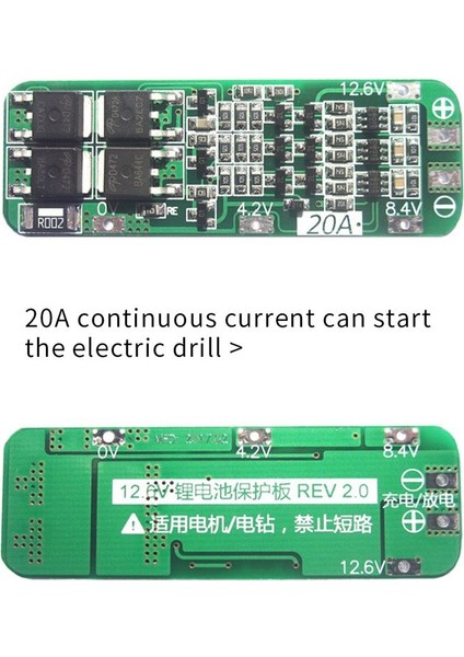 2pcs 3s 20A Lityum Pil 18650 Şarj Cihazı Pcb Bms Koruma Kurulu 18650 Li-Ion Pil Şarj Modülü 11 1V 12V 12 6V (Yurt Dışından) indirimleri