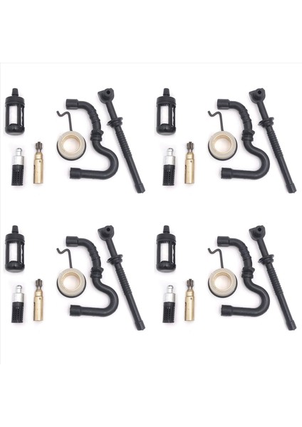 4x Yağ Pompası Solucan Dişli Akaryakıt Yağı Filtre Çizgisi Hortum Kiti Stıhl Ms 180 170 MS180 MS170 018 017 Montajlı Parçalar 11236407102 (Yurt Dışından)