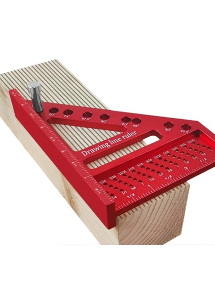 Çok Açgılı Ölçüm Cetveli Dübel Ağaç Işleme Kare Prestractor Mıter Üçgen Cetvel Hassas Düzen Aracı B (Yurt Dışından) fiyatları
