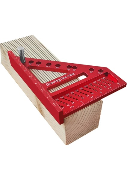 Çok Açgılı Ölçüm Cetveli Dübel Ağaç Işleme Kare Prestractor Mıter Üçgen Cetvel Hassas Düzen Aracı B (Yurt Dışından) indirimleri