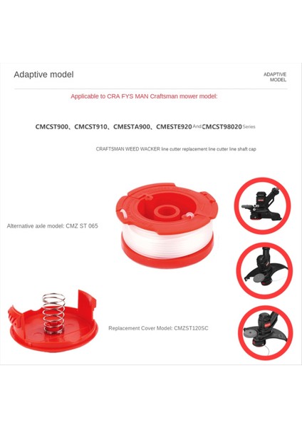 Kordon Düzeltme Hattı 0 065 Inç Makara Naylon Düzeltici Kafalı Biçme Hattı Düzeltici Makara CMZST065 CMZST120SC 3 Adet (Yurt Dışından) fırsatları