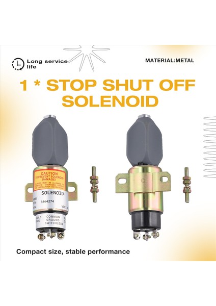 24V Yakıt Kesme Durdurma Solenoid Valfı 3864274 1751-2467UIBIS5A SA-3766T-24 ME441329 Mitsubishi Caterpillar Için (Yurt Dışından) indirimleri