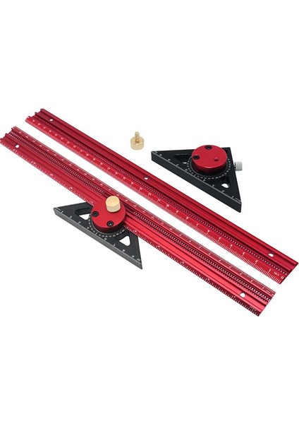 Precision Scribe Cetvel Alüminyum T Tipi Çizgi Çizim Hole Cetvel Ağaç Işleme Kare Düzeni Işaretleme GÖSTERGESI-400MM (Yurt Dışından) fiyatları