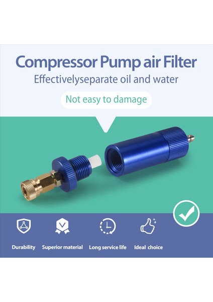 Basınçlı Pcp El Pompası Hava Filtresi Yağ Suyu Ayırıcı Basınçlı Pcp 30MPA Hava Pompası Filtresi Kompresör Mavi (Yurt Dışından) indirimleri