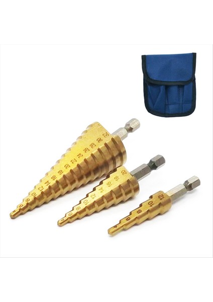 Pagoda Matkap 4-12 4-20 4-32 Altıgen Sap Düz Yuva Üç Parçalı Set Delik Rayab Adım Matkap Adım Matkap (Yurt Dışından) modelleri