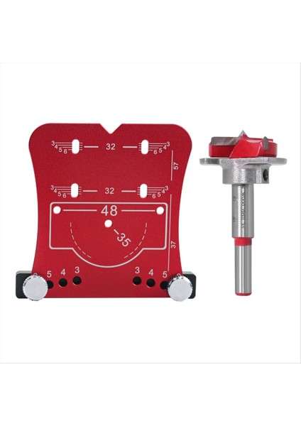 35MM Ahşap Menteşe Deliği Açıcı Yumruk Aracı Yumruk Bulucu ve Sınırlama Çerçevesi Menteşelerin Sondajı ve Montajı-A Set (Yurt Dışından)