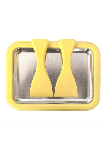 Kızarmış Yoğurt Makinesi Ev Yapımı Mini Kızarmış Buz Makinesi Anında Soğuk Plaka Haddelenmiş Dondurma Sarı Yapmak Için Ideal (Yurt Dışından)