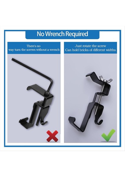 Tuğla Kancaları 8pcs Açık Havada Asılı Için Tuğla Askısı Tuğla Klipler Ayarlanabilir 1 75 Inç-2 8 Inç Tuğla Kancalar (Yurt Dışından) modelleri