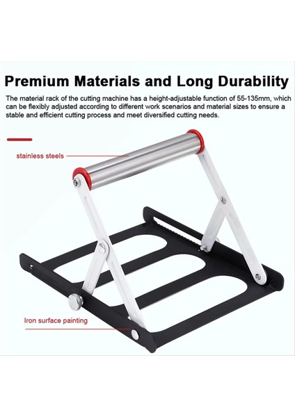 Çok Fonksiyonlu Kesme Makinesi Malzeme Rafı 55-135MM Lik Ayarlanabilir Tripod Yardımcı Destek Braketi Katlanabilir Çerçeve (Yurt Dışından) modelleri