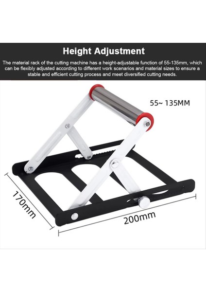 Çok Fonksiyonlu Kesme Makinesi Malzeme Rafı 55-135MM Lik Ayarlanabilir Tripod Yardımcı Destek Braketi Katlanabilir Çerçeve (Yurt Dışından) indirimleri
