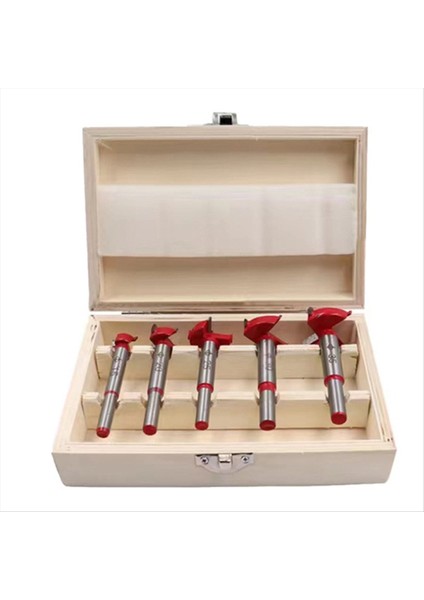 5 Adet Konumlandırma Deliği Testere Kiti Ayarlanabilir 15-35MM Menteşe Deliği Açıcı Ahşap Işleme Karbür Matkap Bitleri Seti (Yurt Dışından)