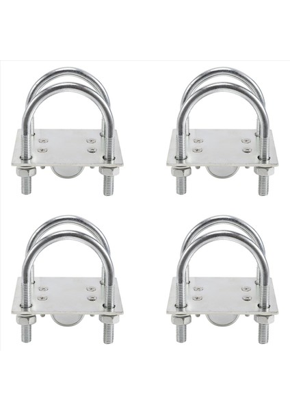4x Anten Mast Kelepçe Braketi U-Cıvataları Anti-Kelepçe Panel Panel Boru Montaj Donanımı Açık Lora Anten Helyum (Yurt Dışından)