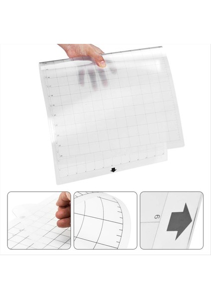 5pcs Kesme Mat 12X8IN Pvc Standart Kavrama Yapıştırıcı Kesme Ped Değiştirme Değişimi Olmayan Viskozite Orta Örgü Üretim (Yurt Dışından) fiyatları