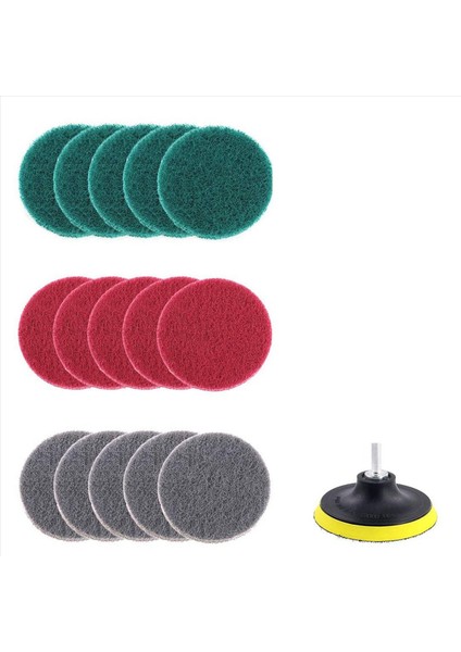 64PCS 4 Inç Matkap Güç Fırçası Kiremit Yıkıcı Ovma Pedi Temizleme Kiti 4 Inç Disk Ped Tutucu 3 Farklı Sertlik (Yurt Dışından) indirimleri