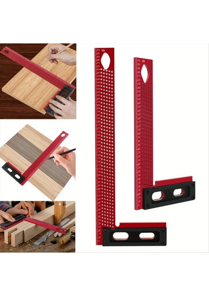 Hassasiyet Scribr Alüminyum Çerçeveleme Ahşap Işleme Meydanı L Tipi Delik Cetveli Dik Açılı Prostrıct (Yurt Dışından) fırsatları