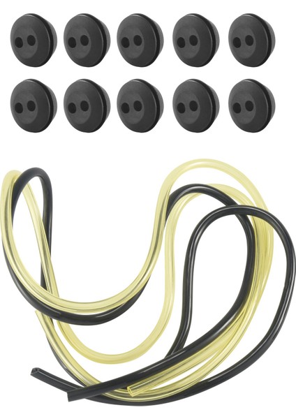 10 Pcs 2 Delik Yakıt Deposu Grommet Kauçuk Fırça Kesici Çim Döşeme Termeni Için Yakıt Çizgisi Borusu (Yurt Dışından) fiyatları