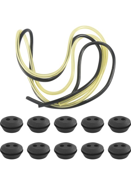 10 Pcs 2 Delik Yakıt Deposu Grommet Kauçuk Fırça Kesici Çim Döşeme Termeni Için Yakıt Çizgisi Borusu (Yurt Dışından) modelleri