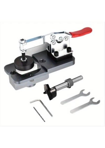 35MM Menteşe Sıkıcı Jig Kiti Gizli Menteşe Sondaj Kılavuzu Jig - Alüminyum Alaşım Menteşe Deliği Açma Şablonu Yumruk Bulucu (Yurt Dışından)