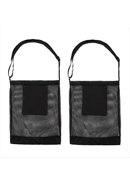 2pcs Avı Net Çanta Hasat Sepeti Koleksiyon Çantası Büyük Kapalı Örgü Bahçe Meyve Toplama Çantası Siyah (Yurt Dışından)