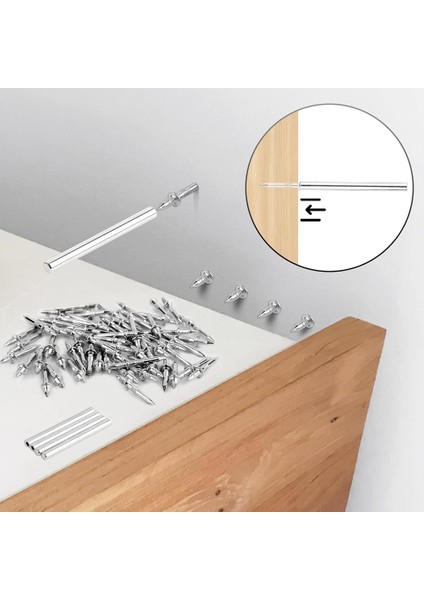 400PCS Çelik Çiviler Çift Başlı Çiviler Çift Başlı Taban Ipliğine Sahip Sorunsuz Çivi Beton Tırnaklar Süpürgelik Tahtalar (Yurt Dışından) fırsatları