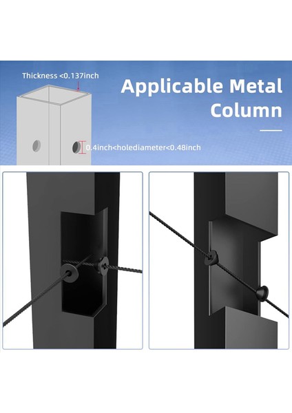 400 Pcs Kablo Korkuluk 1/8 Inç 5/32INCH Için Kauçuk Gromlar Metal Kablo Korkuluk Direkleri Için Kablo Kablo Korkuluk Kiti (Yurt Dışından) fırsatları