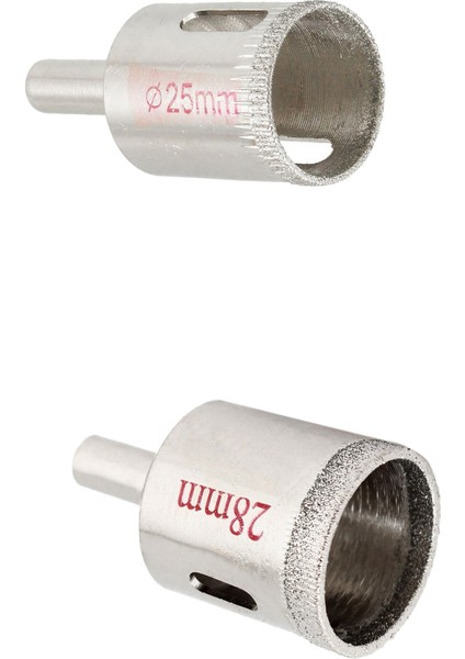 2 Adet Delik Testere 1 Adet 28MM Karo Cam Seramik Delik Testere Elmas Kaplı ve 1 Adet 25MM Cam Seramik Karo Deliği Testere Bit Kesici (Yurt Dışından) modelleri