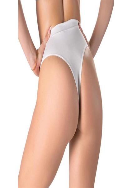 Arias Closet Beyaz V Metal Aksesuarlı Yüksek Bel String Tanga fiyatları