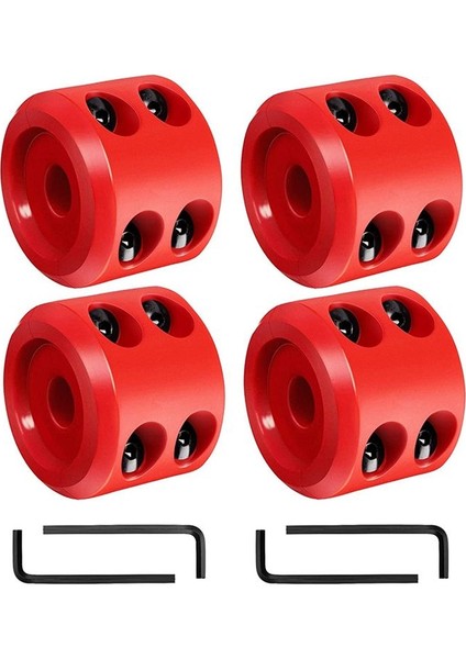 4pcs Vinç Durdurucu Atv Suv Orv Kablo Kanca Kauçuk Durdurucu ile Uyumlu Kırmızı Yıpranmayı Önle (Yurt Dışından)