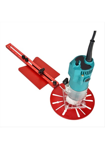 Yardımcı Dairesel Delik Kesici Kesme Dairesel Kılavuz Braket Baskı Yönlendirici Dairesi Kesici Jig Evrensel Freze Groove (Yurt Dışından) fiyatları