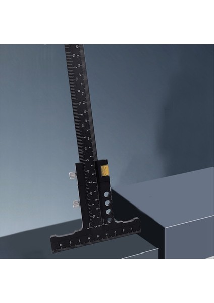 Ahşap Işleme Scribre Gauge-Alüminyum Alaşım Sürgülü Işaretleme Göstergesi T-Kare Scribing Ölçüm Işaretleme Çerçeveleme Cetveli Aracı B (Yurt Dışından) fırsatları