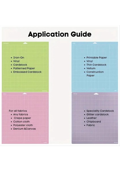 Cricut Maker 3 Için Uyumlu Yedek Kesme Mat Keşfet 3 Air 2 Kesme Mat Aksesuarları 12X24 Inç 4 Paket Karışımı (Yurt Dışından) fiyatları