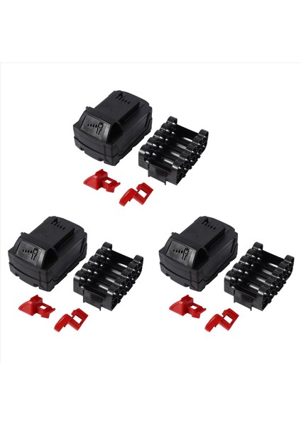 3x M18 Kabuk Li-Ion Pil Plastik Kılıfı 18V M18 48-11-1815 3AH Için Lityum Pil Koruma Çantası (Yurt Dışından)