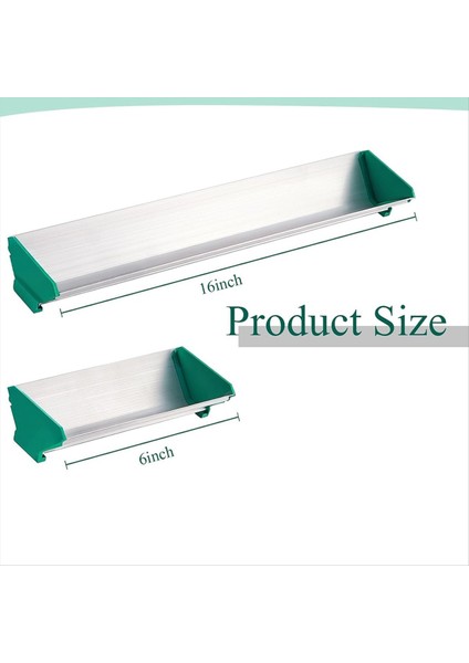 2pcs 6 Inç 16 Inç Çift Kenarlı Alüminyum Emülsiyon Kepçe Sepet Kaplama Ipek Ekran Baskı Kaplama Aracı (Yurt Dışından) fiyatları