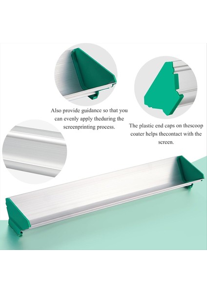 2pcs 6 Inç 16 Inç Çift Kenarlı Alüminyum Emülsiyon Kepçe Sepet Kaplama Ipek Ekran Baskı Kaplama Aracı (Yurt Dışından) modelleri