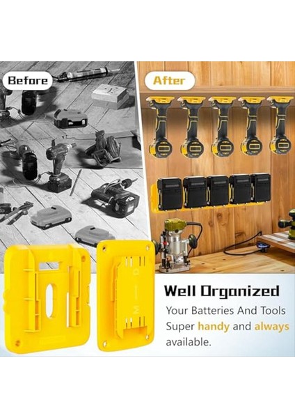 Pil Tutucu Alet Tutucu 5pcs Dewalt Pil Için Pil Tutucu Duvar Montajı 5pcs Alet Tutucu Dewalt Aracı Için Duvar Montajı (Yurt Dışından) modelleri
