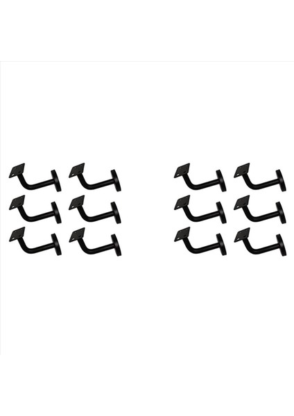 12 Pcs Paslanmaz Çelik Merdiven Küpeşte Braket Ağır Hizmet Merdiven Desteği Korkuluk Braketleri 60MM x 60MM (Yurt Dışından)