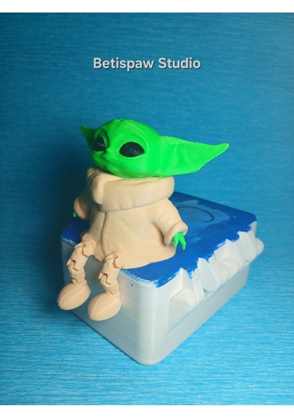 Baby Yoda Hareketli Figür Oyuncak Ofis Oda Dekoru