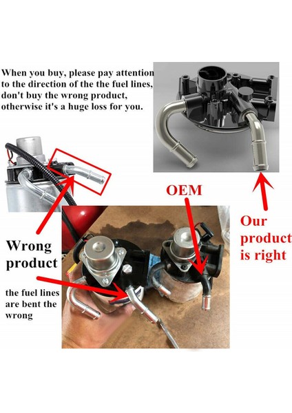 2004-2013 Chevrolet Gmc 2500HD Için Yakıt Filtre Konut Başlığı Astarı 6l Duramax 12642623 (Yurt Dışından) indirimleri