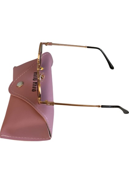 MİU MİU gold çerçeveli Kadın Güneş Gözlüğü New Season Ekartman 58 modelleri
