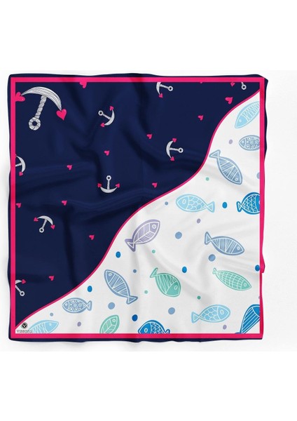 Balık Desenli Ipek Bandana fiyatları